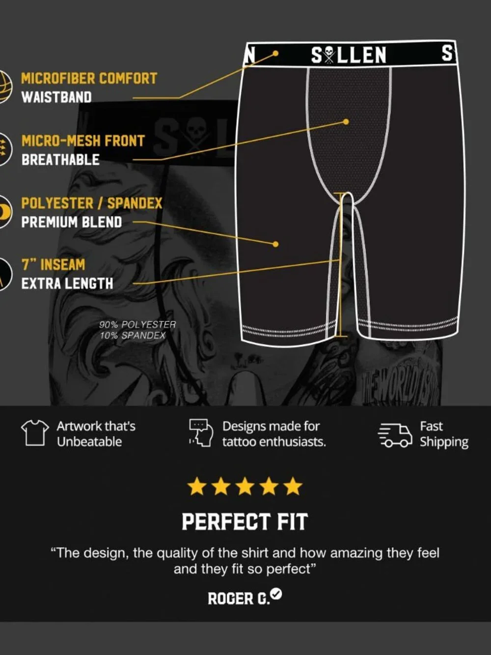 Sullen Art Collective pena boxers